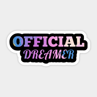 OFFICIAL DREAMER Sticker